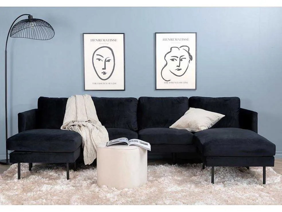 Zoom Bank Ubank Velours Zwart.
