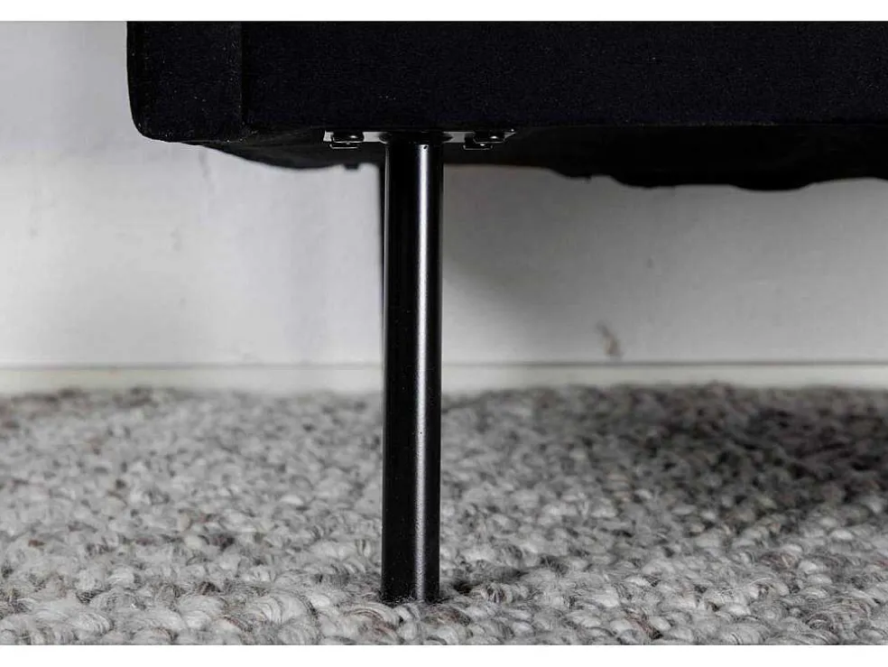 Zoom Fauteuil Velours Zwart.
