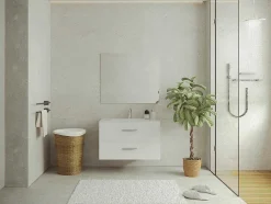 Zwevend Wastafelmeubel - Wit - 80 Cm - Kayla